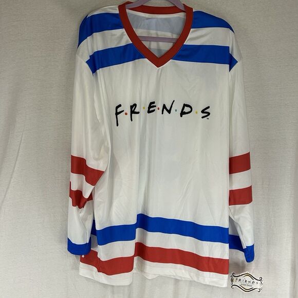New Friends TV Show Official Hockey Jersey WB Men Size L/XL NWT - Picture 1 of 10